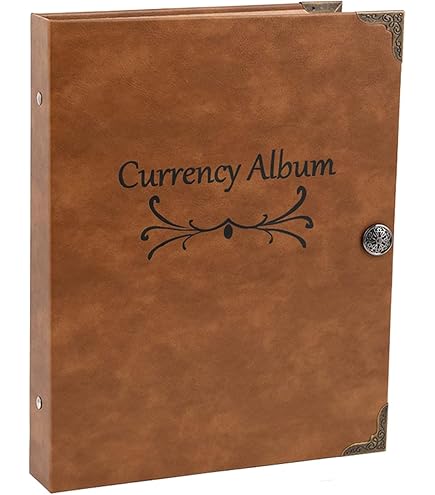 Ettonsun Leather 60-Pocket Dollar Bill Holders For Collectors Paper - View #7