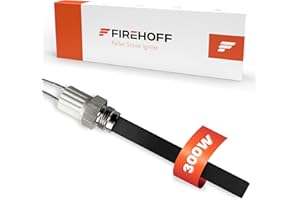 FIREHOFF Candela al quarzo per forno a pellet – specifica per KLOVER/MORETTI DESIGN/MORVAN – 300 W, 92/103 mm, Ø 10,5 x 4 mm, filettatura 3/8 – PS13-230-300-1 anno di garanzia