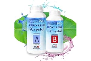 Resin Pro Crystal Clear Epoxy Resin - 3kg | Fast Drying, Non-Toxic Clear Epoxy Resin & Hardener for Wood, Fabric, Glass & Paper | DIY Art, Mould Casting, Jewellery Making, Coasters & Surface Coating