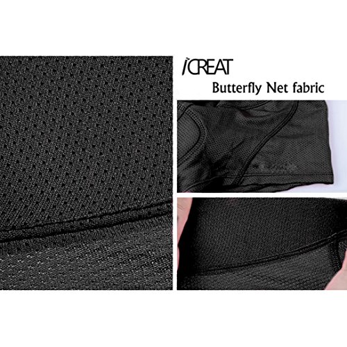 iCreat Damen Radunterhose Bike Fahrradunterwäsche Unterwäsche Briefs mit Sitzpolster Rosa S/M/L/XL/2XL - 3