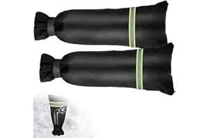 L&W Luck 2 Stück Verdickung Außen Wasserhahn Abdeckung, Wasserdicht,Außen mit Reflektierende Streifen Thermoschutz für Garten Wasserhahn (20x51cm)