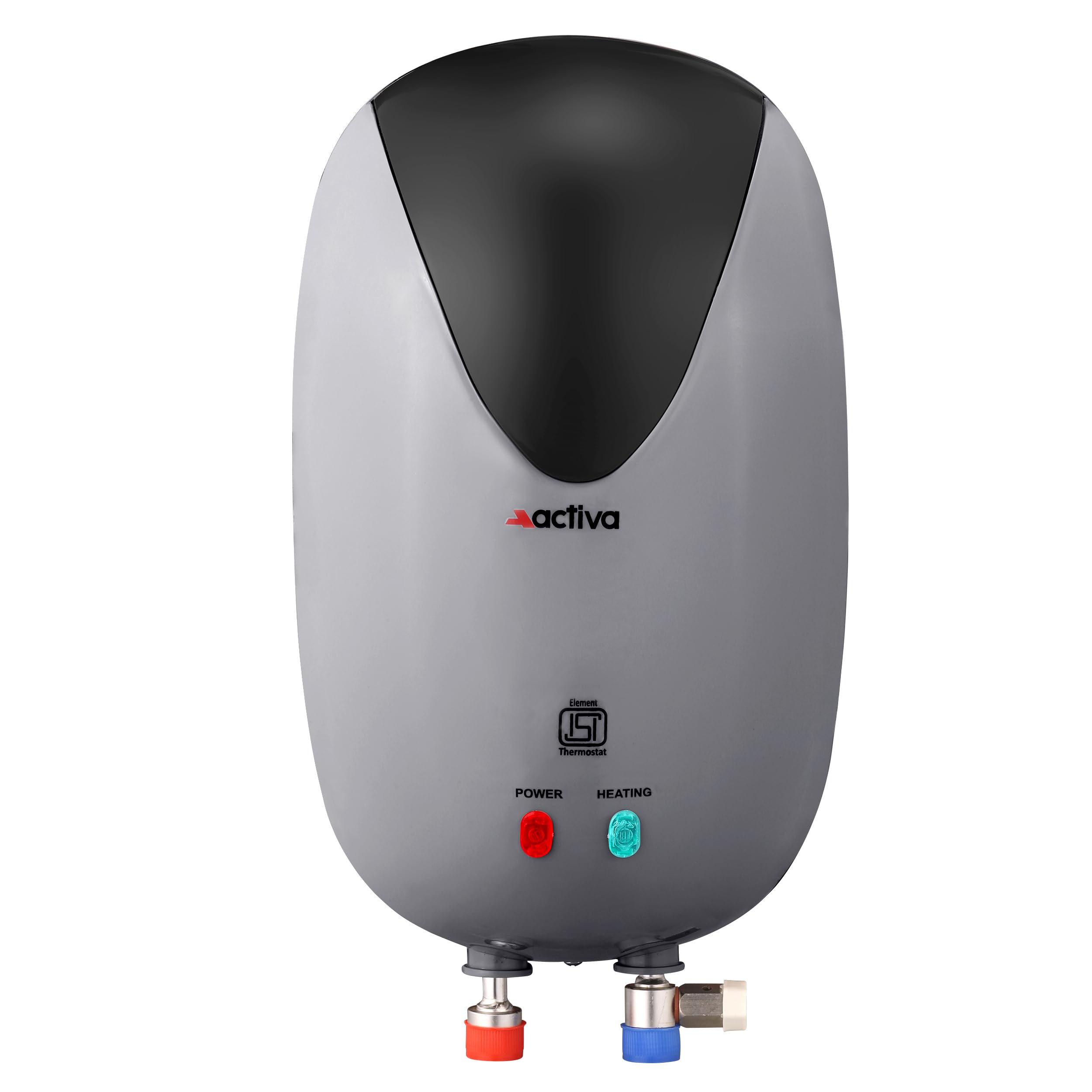 ACTIVA Instant 3 LTR 3 KVA Special Anti Rust Coated 0.7 MM SS Tank, Full Abs Body Premium 4 Years Warranty (Grey & Black)