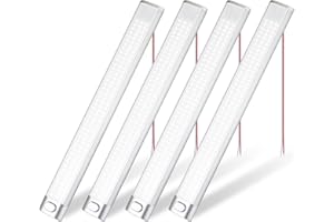DFGOTOP 120 Led 12V Voiture Eclairage Interieur, 8W Auto Barre Led Lumiere, 12V Camping Car Lampe avec Interrupteur pour Fourgonnette, Camion, Camping Car, Caravane, Remorque, Bateau(4 Pièces)