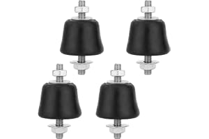 GZRXIOUS 4 stycken gummilager vibrationsdämpare M8 för luftkonditionering utomhusenhet, antivibrationsfötter gummidämpare, ha