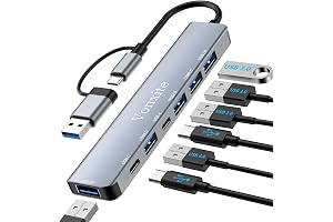 7 in 2 USB Hub with USB-A 3.0 + USB-A 2.0 + USB-C