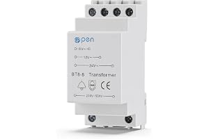 Ringtransformator 8 V 12 V 24 V, ringklocka transformator 230 V AC ingång, 8–24 V/AC-export, överspänningsskydd, passar stand