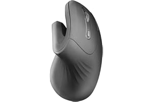 Mars Gaming MMW-ERGOPRO, Ratón Inalámbrico Ergonómico Vertical, Diseño Plegado, Sensor Óptico 3200DPI, Switches Huano, Receptor Inalámbrico 2.4GHz, Compatibilidad Multiplataforma, Negro