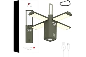 KLARUS CL2 Pro Lampada Campeggio, 14000 mAh Lampada Led Ricaricabile, Lampada da Campeggio Pieghevole, 750 lumen, con 8 Modalità di Luce, Impermeabile IPX5,per Regali, Campeggio
