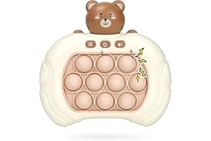 Alftek Quick Push Spielzeug, Pop it Fidget Spielzeug, Light Up Pop Game Fidget Toys, Push Pop Game Controller Bubble Sensory Fidget Spielzeug, Bubble Sensory Squeeze Toys(Rosa)