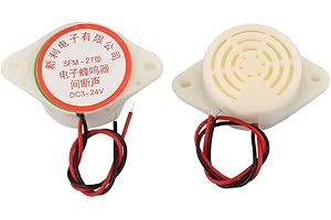 SOURCING MAP Sourcingmap DC 3-24 V Buzzer Alarme 90DB Intermittent bip électronique-Sondeur Lot de 2