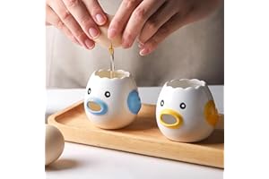 2XK-NOV Eiertrenner Ei Separator eiweißseparator küche Gadgets backen Werkzeug eiweiß (Gelb+Blau)