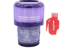 DingGreat Unité de Filtre Lavable pour Dyson V15 SV22 V11 SV14 Cyclone Animal Absolute Total Clean Aspirateur Remplacer # DY-970013-02 & 97001302