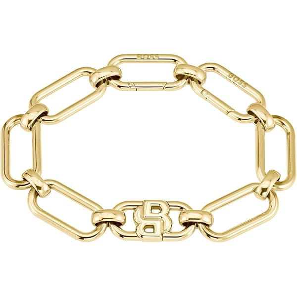 Bracciale A Catena Donna BOSS Double B Infinite – Acciaio Inossidabile Con Finitura Oro Giallo - 5
