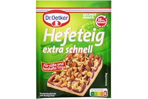 ‎DR. OETKER Dr. Oetker Hefeteig Garant, 20er Pack (20 x 32g), mühelos und ohne Gehzeit, für leckeren Hefekuchen