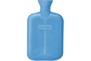 CASSANDRA Hot Water Bottle, Ribbed Surface Both Sides, 1.8 Litre, 5 Year Cassandra Guarantee, Colour Received Varies