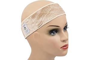 YANTAISIYU 1 sztuka Regulowana opaska na czoło opaska na głowę peruka Wig Grip Band (beżowy)