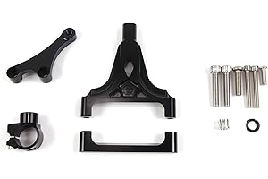 Arashi Soporte estabilizador del amortiguador de dirección para KAWASAKI Z1000 Z750 2003-2009 Accesorios para motocicletas Z 750 1000 Negro 2004 2005 2006 2007 2008