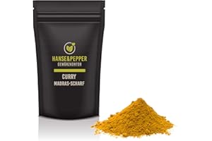 ‎HANSE&PEPPER GEWÜRZKONTOR 1kg Currypulver Indisch scharf pikant Top 1A Aromatisch natürlich vom Hanse&Pepper Gewürzkontor - Gourmet Serie
