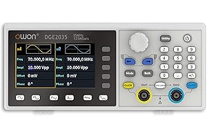 OWON DGE2035 Funktionsgeber Zweikanal 35MHz Frequenzausgang 300MSa/s Abtastrate Arbitärer Wellenformgenerator mit 3.6" TFT LCD(35MHz/2CH)