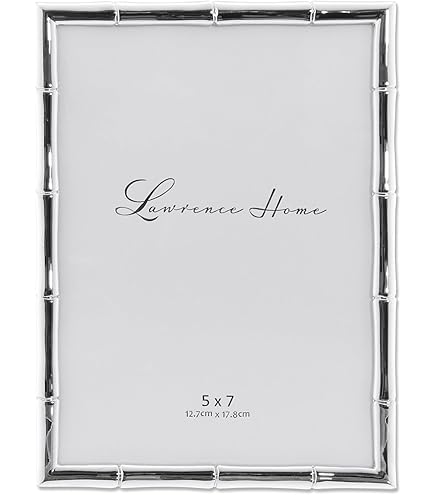 Lawrence Frames Polished Silver Plate 5x5 Picture Frame - Bead Border Design - View #9