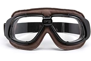 evomosa Motorradbrille Winddichter Augenschutz für Motocross Cruiser Scooter Biker Racer Cruiser Touring Goggle Skibrille