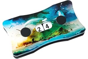 Gamegenic Life Counter – Life Counters Double Dials: Island – Smooth & Tough – Compatible with Magic The Gathering Commander Deck, Marvel Champions – Play MTG, TCG, LCG
