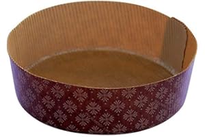 Ducomi Moule Panettone Papier 750 g Jetables en Papier - Moules Antiadhésive Idéal pour Panettoni, Gâteaux de Noël et Pandoro (Set of 4)