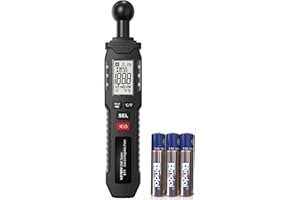 QLUUE Medidor EMF, medidor EMF digital portátil, panel LCD con zumbador y luz indicadora, adecuado para la inspección de campo electromagnético en casa, oficina, al aire libre, sala de computadoras, etc.