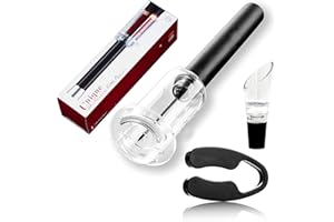 Crazy Bean Tire-Bouchon Pression Vin Tire-Bouchon Air Comprimé Tire-Bouchon avec Coupe-Capsule Tire-Bouchon Pression d'air Cork Pops Out Ouvre Bouteille DéCapsuleur Ouvre