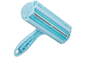 Kinkaivy Pet Hair Remover Lint Roller, Lint Brush for Dog Hair Cat Hair, Pet Hair Lint Roller Reusable, Effective for Furniture, Bedding, Couch, and More, Blue