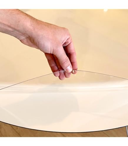 Redonda 120 VidaXL Protector De Mesa Mantel Película Forros