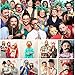 Produktbild Simplefirst 58PCS DIY Photo Booth Funny Colorful Requisiten Auf Einem Stick Schnurrbart Party Fun Hochzeit Weihnachten Geburtstag Favor (1Set)
