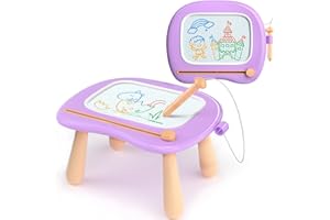 SYHLN Magnetic Drawing Board Toys for 1 2 Year Old Girls Gifts - Doodle Pad for Toddlers Kids Age 1-3 - Preschool Educational Toys for Babies 12-18 Months Birthday Presents - Purple