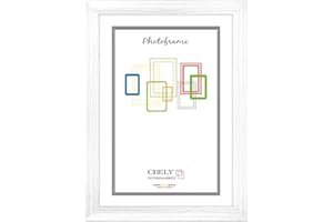 CHELY INTERMARKET Marco de Foto A3 (Blanco) MOD-257 Hecho de Madera, Perfil Frontal de 3cm
