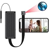 OTADUG Mini HD Spy Camera, Indoor WiFi Surveillance Camera, Microcamera with Real-Time Remote View, Motion Detection, Email A