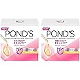 POND'S Bright Beauty SPF 15 PA ++ Day Cream 50 g, Non-Oily, Mattifying Daily Face Moisturizer - With Niacinamide to Lighten Dark Spots for Glowing Skin (Pack of 2)