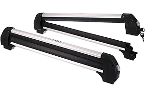 ‎SIXTOL SIXTOL ROOF SKI Leichter Dachträger für Skier, Snowboards und Wakeboards, Fahrradständer Gesamtbreite von 76 cm, Tragfähigkeit von 35 kg
