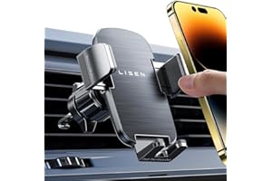 Car Phone Holder, Mobile Phone Holder for Cars Air Vent, [360° Rotation] [Ultra Stable] LISEN Car Phone Mount for iPhone 17 16 Pro Max Air, Galaxy S25 Ultra, All 4.0''-7.0'' Smartphones