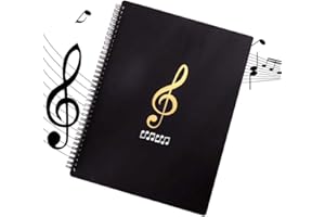 JPYH Raccoglitore Portaspartiti, Formato A4, Impermeabile, 30 Pagine Fronte e Retro 60 Facciate,Cartellina Portaspartiti, per Spartiti Musicali,31.5CM*23.5CM