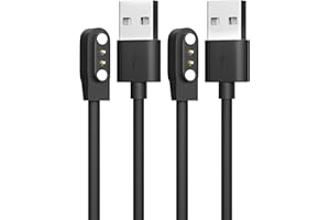 Sinoacc Ładowarka do smartwatcha Skg Letsfit Cubitt Yamay Willful Fitpolo Kospet Tozo Wyze Umidigi Blackview magnetyczny kabel do ładowania USB do Umidigi Uwatch 3S 3 2 2S Urun Smartwatch, 2 szt