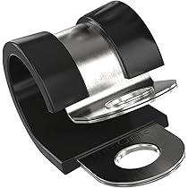 Lumonic 10x 25mm Colliers De Serrage Avec Garniture En Caoutchouc I Colliers De Serrage à Visser I Collier De Serrage 25mm, Collier De Serrage De Fixation 25mm, Support De Tube