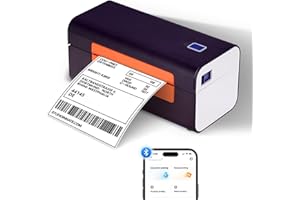 SMOCTAR Bluetooth Thermal Label Printer, 4x6 Shipping Label Printer, Label Printers Machine for Parcels, Postage Printing Machines Used for Hermes, Royal Mail, Amazon, Shopify, Ebay, USPS, UPS, DPD