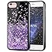 Price comparison product image KOUYI iPhone 6S/6 Case Glitter, [Twinkling of Starry Night Series] Luxury Fashion Flowing Liquid Floating Bling Quicksand 3D Design TPU Protective Cover for Apple iPhone 6S / iPhone 6 (Purple)