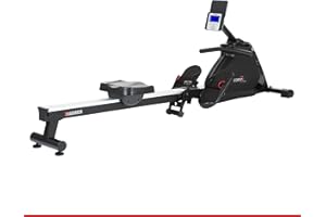 ‎HAMMER HAMMER Rudergerät Cobra XTR Plus II für zu Hause – Rudermaschine mit innovativem Trainingscomputer, Smartphone-/Tablethalterung, bis 130 kg Nutzergewicht, 232 x 55 x 75 cm, Schwarz, 4532