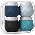 Yinke Travel Containers for Toiletries, Silicone Cream Jars with Clear Bag, TSA Approved Travel Size Containers, Leak-proof Travel Essentials/Accessories with Lid for Cosmetic Face Body Cream(4 Pack)
