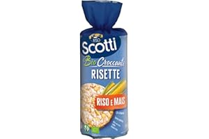 Riso Scotti - Risette Riso e Mais - Gallette di Riso e Mais Senza Glutine Bio, Alimento Biologico per la Colazione - 150 gr