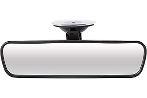 Simply DISM01 Adjustable Car Interior Suction Cup Dipping Rear View Mirror, Weiß