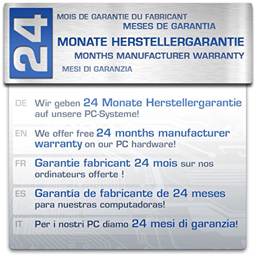 CSL Sprint D10029X inkl. Windows 10 – AMD A8-6600K APU 4x 3900MHz, 16GB RAM, 1000GB HDD, Radeon HD 8570D, DVD, USB 3.1 - 8