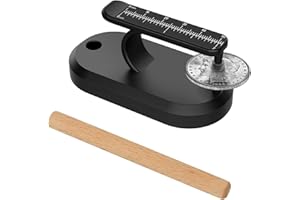 SALCOD Coin Ping Tester - Resonant Ping Sound Detection and Diameter Comparison for Coin Authenticity, Portable and Easy-to-Use, Black