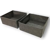 Balkan Room Antrasit 2'li &Ccedil;ekmece İ&ccedil;i D&uuml;zenleyici Organizer Set - &Ccedil;ok Ama&ccedil;lı Dolap İ&ccedil;i Kutu Seti (28 * 28 * 13cm)
